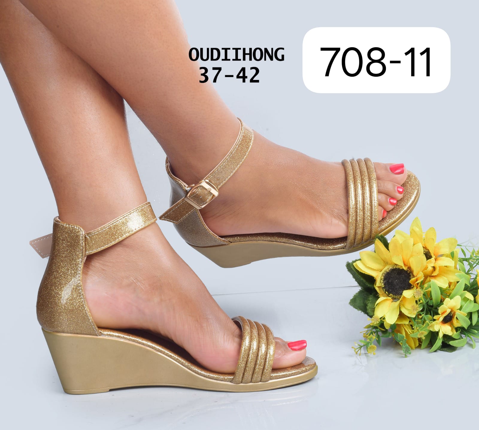 Women Open Wedge Heels Comfortable Ladies Sandals Stylish Lightweight Wedge Heel Shoes for Women Casual Office Party Wear Durable Non Slip Fashion Footwear Sizes 37 to 42