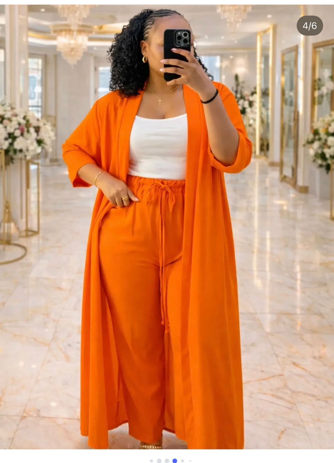 Women 3 Piece Kimono Set Matching Top Trousers and Kimono Outfit Stylish Ladies Co-ord Set Comfortable Casual Elegant Fashion Wear for Travel Office Everyday Look Sizes M to XXL