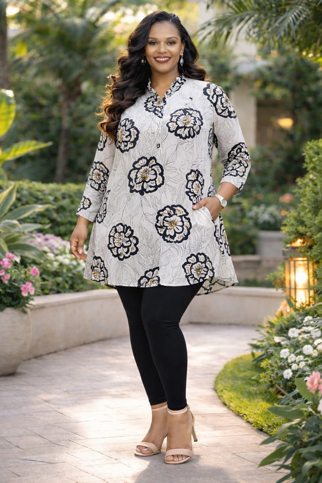 Women Free Size Cotton Top and Tight Set Comfortable Stretch Leggings and Loose Fit Top Stylish Ladies Casual Outfit for Travel Home Gym Everyday Wear Soft Breathable Fabric