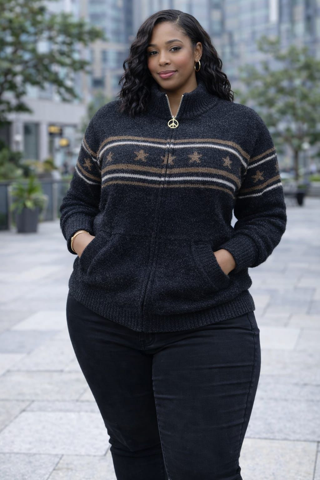 Women Warm Sweater Free Size Soft Knit Pullover Stylish Ladies Cozy Top Comfortable Oversized Sweater for Cold Weather Casual Wear Travel Office Everyday Fashion