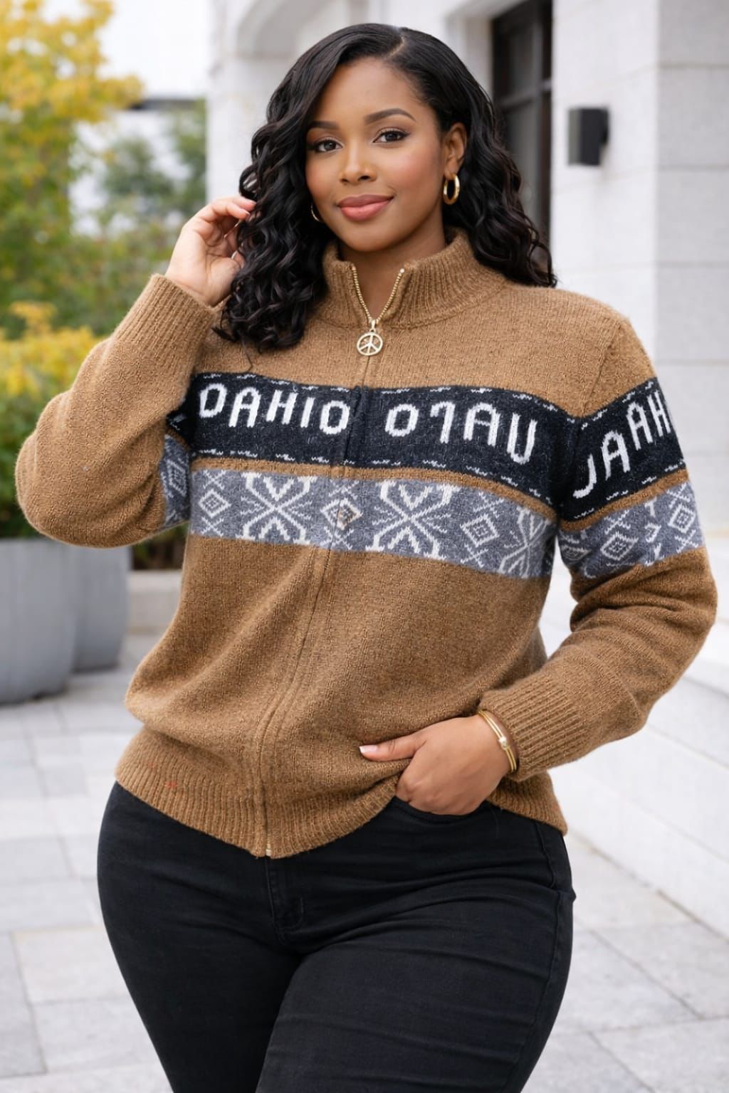 Women Warm Sweater Free Size Soft Knit Pullover Stylish Ladies Cozy Top Comfortable Oversized Sweater for Cold Weather Casual Wear Travel Office Everyday Fashion