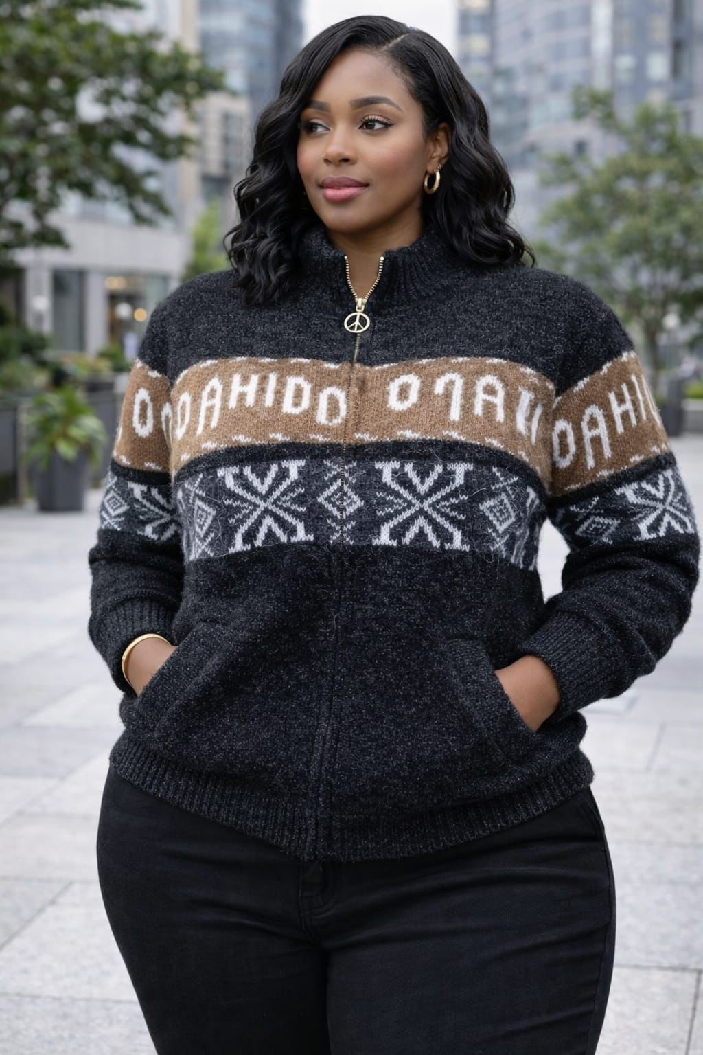 Women Warm Sweater Free Size Soft Knit Pullover Stylish Ladies Cozy Top Comfortable Oversized Sweater for Cold Weather Casual Wear Travel Office Everyday Fashion