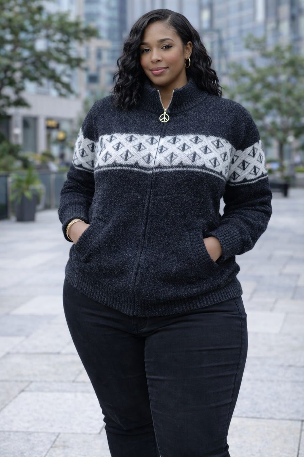 Women Warm Sweater Free Size Soft Knit Pullover Stylish Ladies Cozy Top Comfortable Oversized Sweater for Cold Weather Casual Wear Travel Office Everyday Fashion