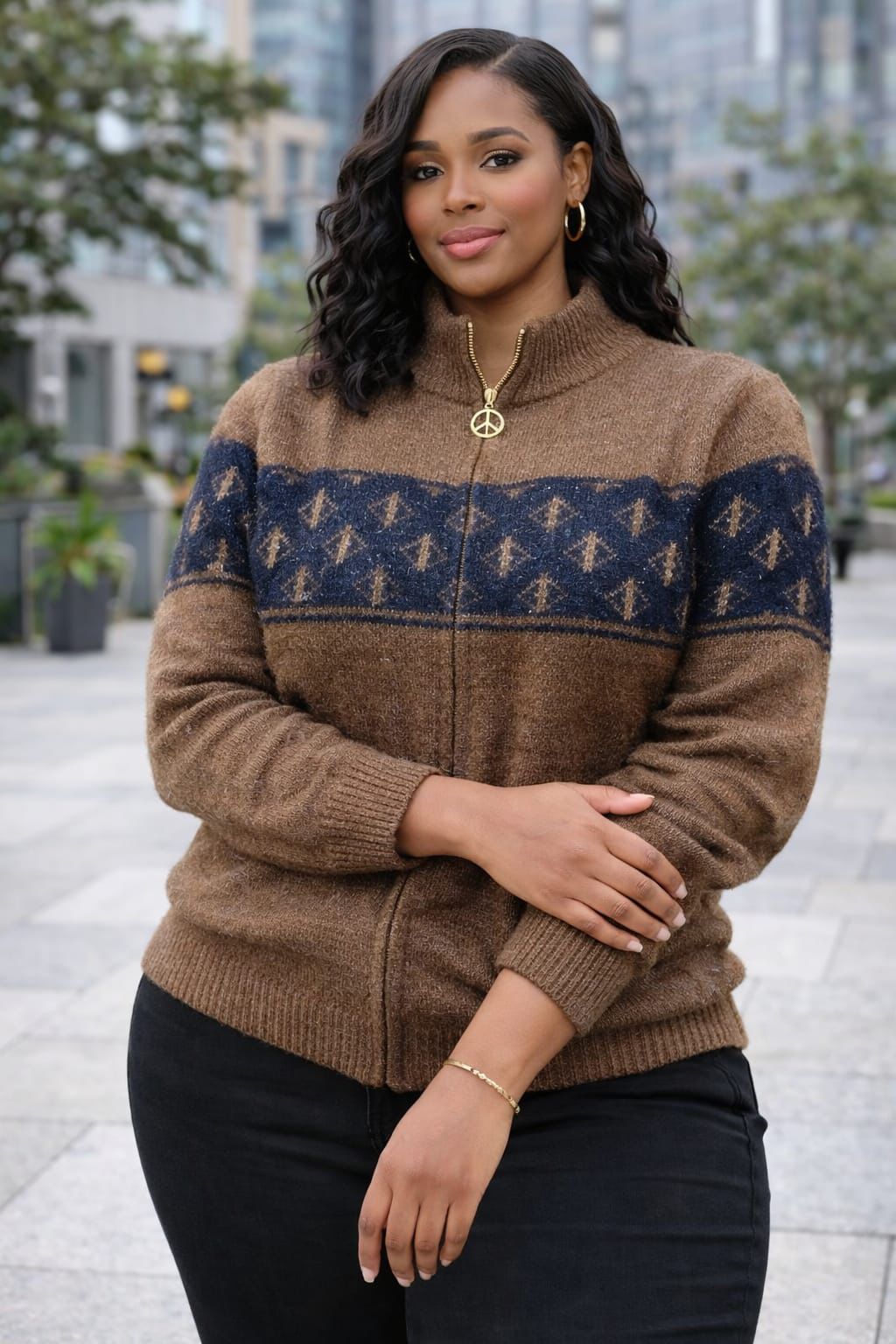 Women Warm Sweater Free Size Soft Knit Pullover Stylish Ladies Cozy Top Comfortable Oversized Sweater for Cold Weather Casual Wear Travel Office Everyday Fashion