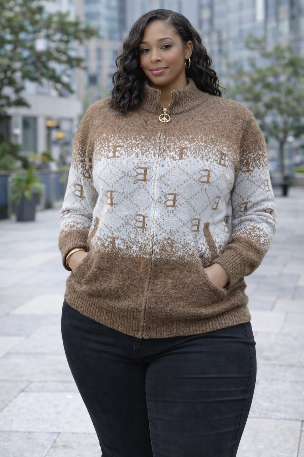 Women Warm Sweater Free Size Soft Knit Pullover Stylish Ladies Cozy Top Comfortable Oversized Sweater for Cold Weather Casual Wear Travel Office Everyday Fashion