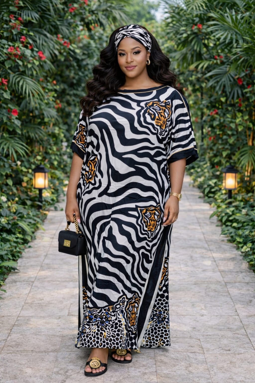 Women Silk Dera Free Size Elegant Kaftan Dress Soft Flowy Boubou Style Outfit Comfortable Stylish Ladies Wear for Home Travel Events Casual Fashion One Size Fits Most