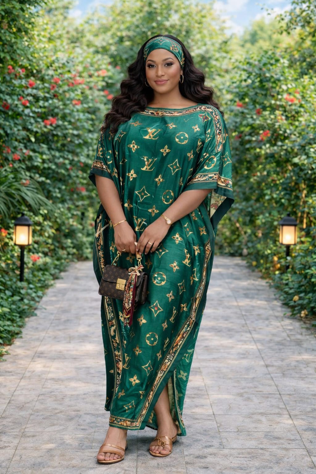 Women Silk Dera Free Size Elegant Kaftan Dress Soft Flowy Boubou Style Outfit Comfortable Stylish Ladies Wear for Home Travel Events Casual Fashion One Size Fits Most