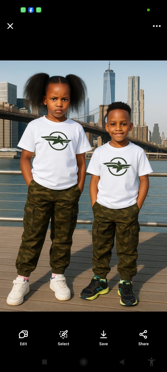 Kids Combat Trouser Set Unisex Boys Girls Outfit Stylish 2 Piece Set T Shirt and Trousers Comfortable Casual Wear Durable Fabric for Play Outdoor Sizes 3 to 12 Years