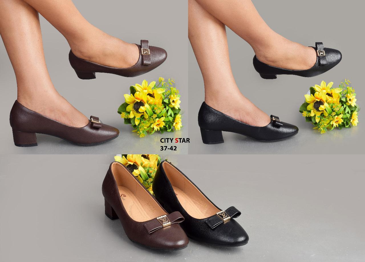 Women Official PU Leather Block Heels Closed Toe Office Shoes Elegant Comfortable Work Pumps Stylish Ladies Formal Footwear Durable Fashion Sizes 37 to 42