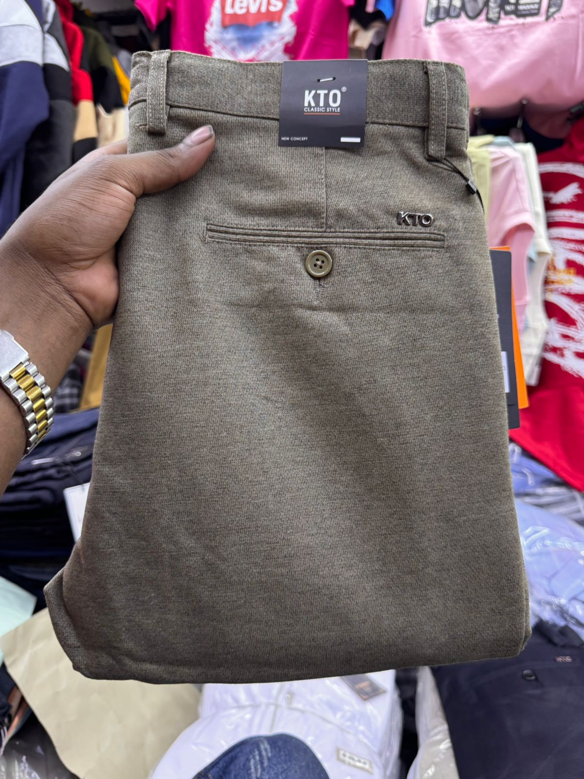 Men Official Khaki Trousers Smart Casual Pants Premium Quality Durable Comfortable Office Wear Stylish Formal Trousers Breathable Fabric Sizes 30 to 38