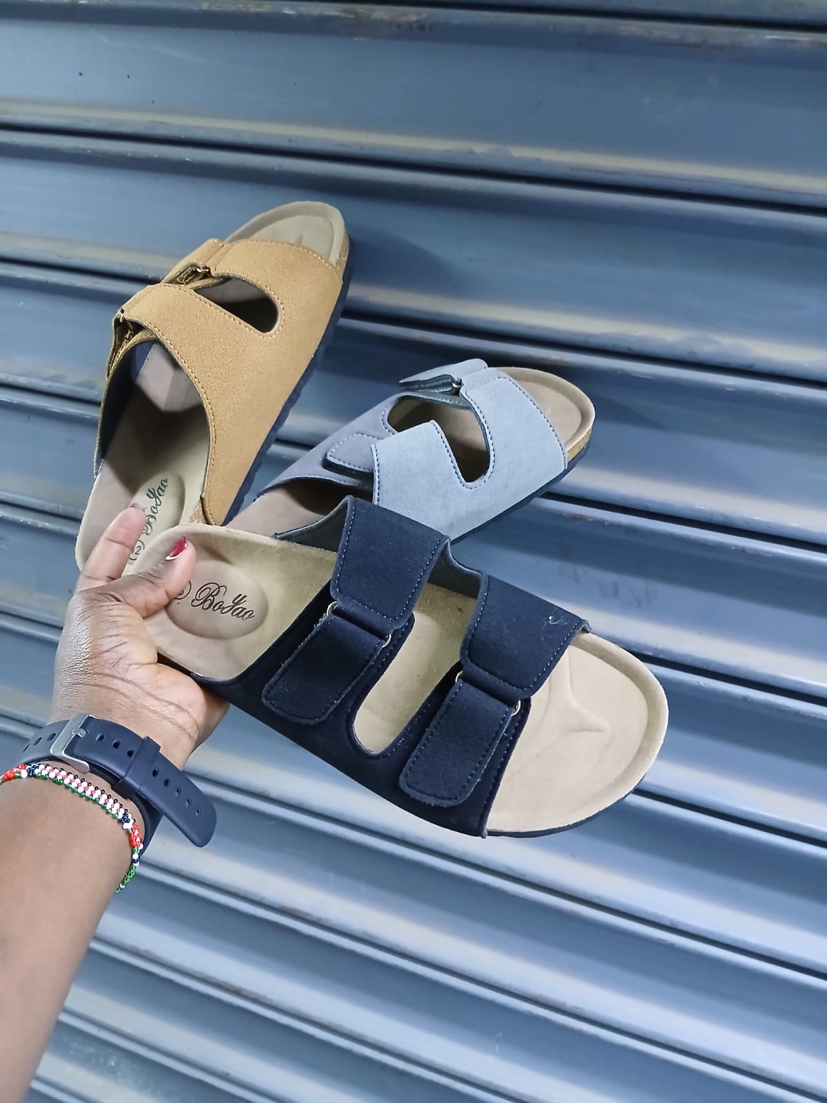 Unisex Suede Open Sandals Comfortable Casual Slip On Shoes for Men and Women Lightweight Durable Fashion Footwear Non Slip Sole Everyday Wear Sizes 37 to 42