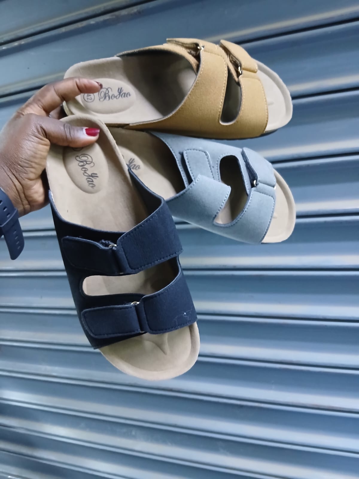 Unisex Suede Open Sandals Comfortable Casual Slip On Shoes for Men and Women Lightweight Durable Fashion Footwear Non Slip Sole Everyday Wear Sizes 37 to 42