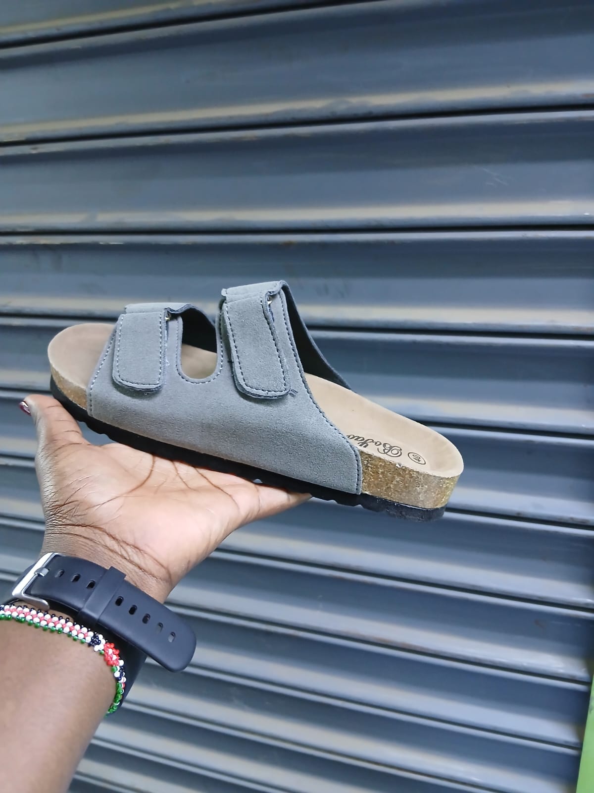 Unisex Suede Open Sandals Comfortable Casual Slip On Shoes for Men and Women Lightweight Durable Fashion Footwear Non Slip Sole Everyday Wear Sizes 37 to 42