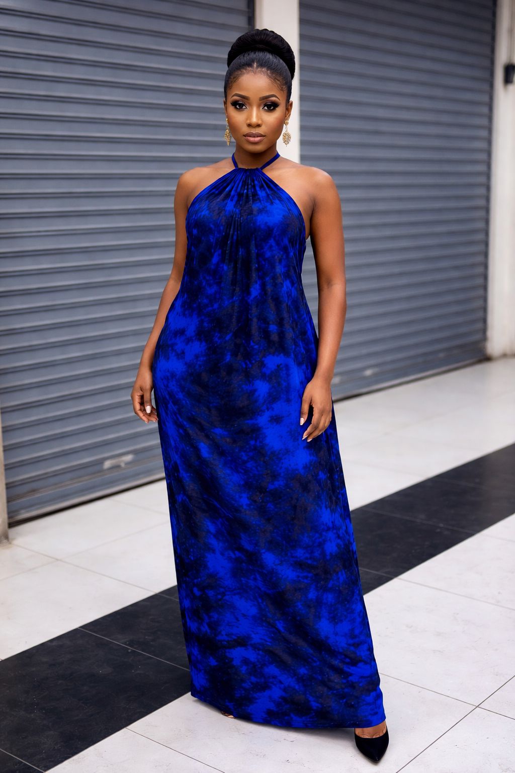 Women Backless Dera Free Size Maxi Dress Long Flowy Kaftan Comfortable Breathable Fabric Elegant Stylish Casual Wear Quality Ladies Outfit One Size Fits Most