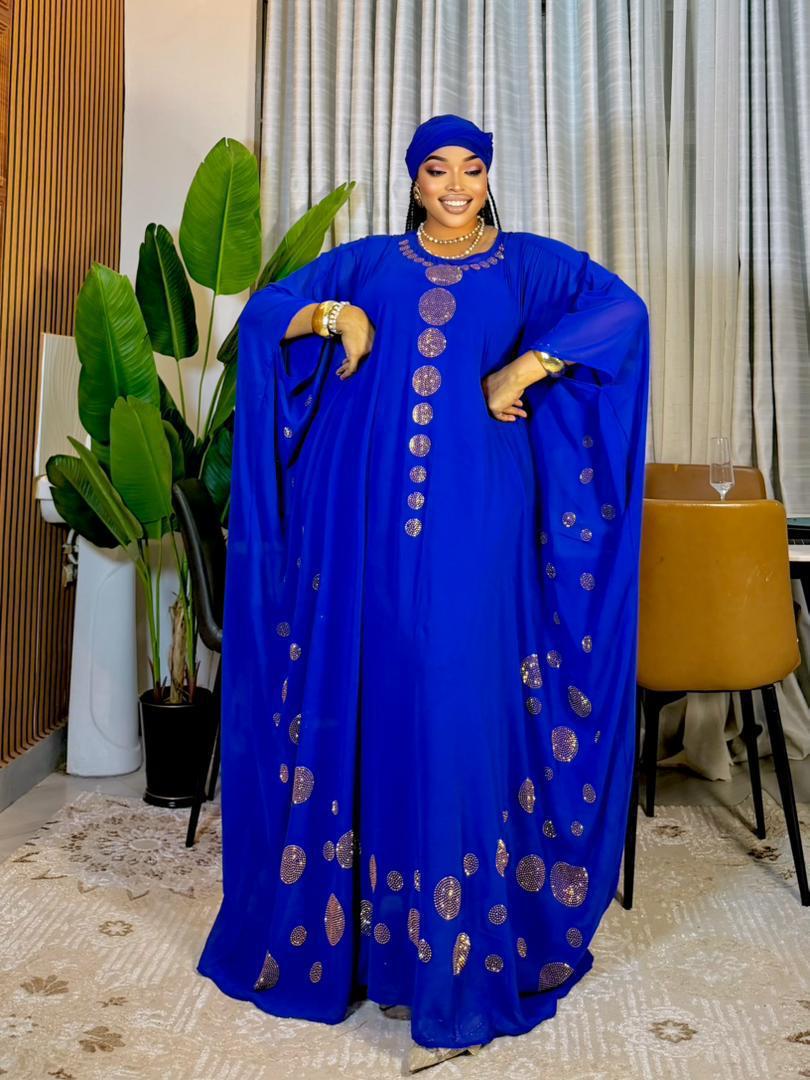 Women 3 Piece Dera Dress Free Size Kaftan Set Elegant Outfit Inner Dress Scarf Stylish Comfortable Loose Fit Maxi Wear Quality Fabric One Size Fits Most