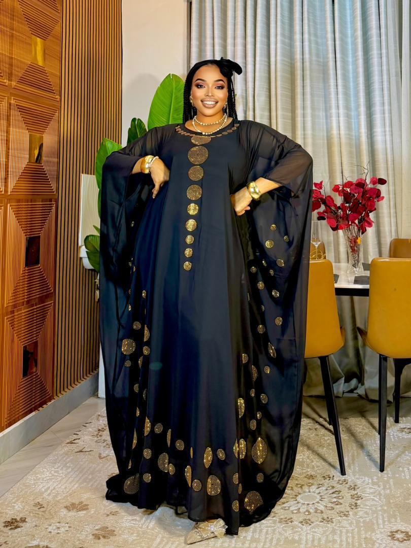 Women 3 Piece Dera Dress Free Size Kaftan Set Elegant Outfit Inner Dress Scarf Stylish Comfortable Loose Fit Maxi Wear Quality Fabric One Size Fits Most