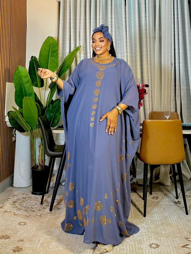 Women 3 Piece Dera Dress Free Size Kaftan Set Elegant Outfit Inner Dress Scarf Stylish Comfortable Loose Fit Maxi Wear Quality Fabric One Size Fits Most