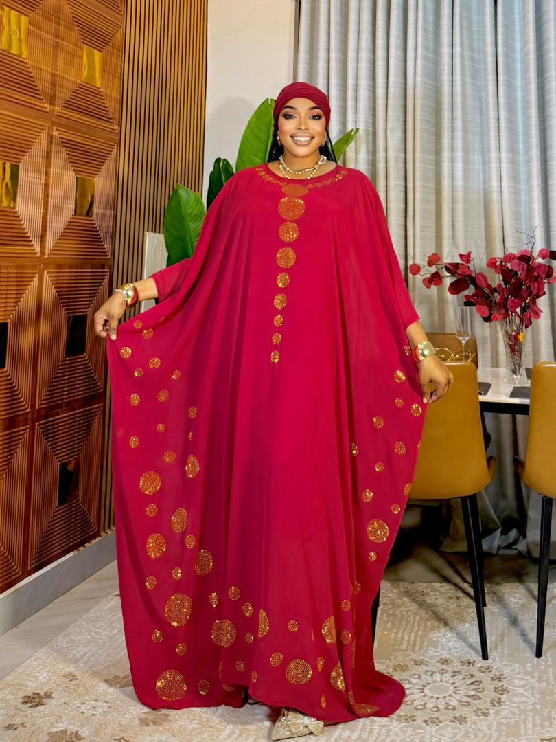 Women 3 Piece Dera Dress Free Size Kaftan Set Elegant Outfit Inner Dress Scarf Stylish Comfortable Loose Fit Maxi Wear Quality Fabric One Size Fits Most