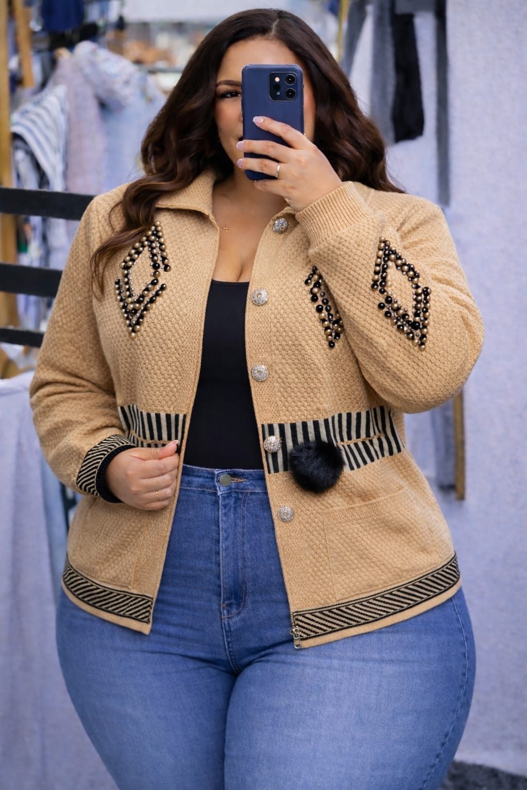Women Soft Zipper Sweater Free Size Warm Comfortable Stylish Casual Knitwear Long Sleeve Cozy Fashion Top Cold Season Wear Elegant Everyday Outfit
