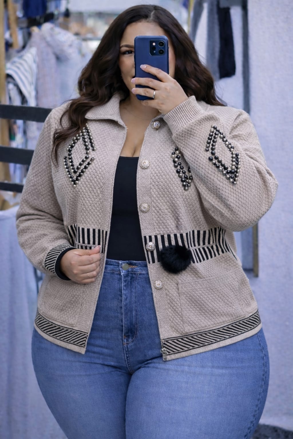Women Soft Zipper Sweater Free Size Warm Comfortable Stylish Casual Knitwear Long Sleeve Cozy Fashion Top Cold Season Wear Elegant Everyday Outfit