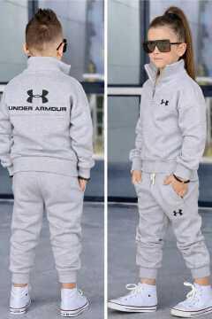 Kids Unisex Warm Tracksuit Set 2 Piece Hoodie and Sweatpants Soft Cozy Outfit Comfortable Casual Wear Boys Girls Winter Clothes Ages 3 to 12 Years