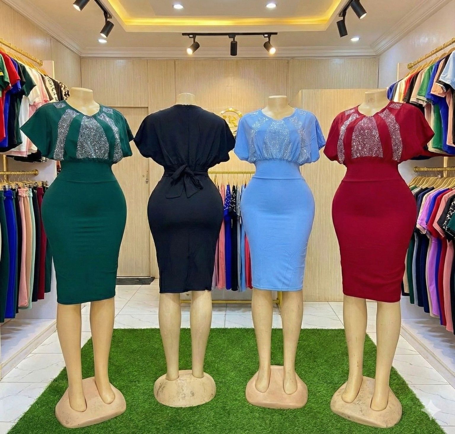 Women Official Dresses Elegant Office Wear Stylish Bodycon Midi Dress Slight Stretch Comfortable Formal Outfit Workwear Ladies Fashion Sizes M to 2XL