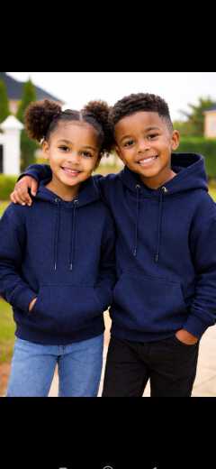 Kids Warm Hoodies Sweatshirts Boys Girls Soft Fleece Pullover Comfortable Casual Wear Winter Clothes Cozy Long Sleeve Durable Outfit Ages 3 to 12 Years