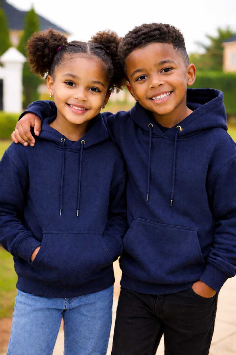 Kids Warm Hoodies Sweatshirts Boys Girls Soft Fleece Pullover Comfortable Casual Wear Winter Clothes Cozy Long Sleeve Durable Outfit Ages 3 to 12 Years