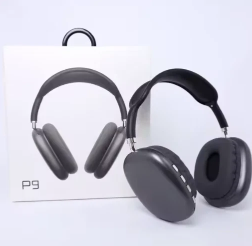 P9 Wireless Bluetooth Headphones, HiFi Stereo Over Ear Headset With Microphone Sports Noise Cancelling Earphones For Travel-Black and Sports