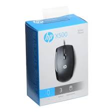 HP X500 High Quality Precision Optical Wired USB Mouse - Black