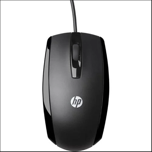HP X500 High Quality Precision Optical Wired USB Mouse - Black