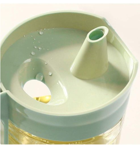 Olive Oil Vinegar Syrups Bottle Dispenser Cruet - 550ml(18.6 Oz) Oil Bottle Glass With No Drip Plastic Bottle Spout And Protective Cap