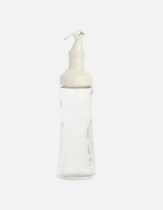 Transparent Solid Glass Oil Dispenser with Acrylic Lid for Home and Pantry Airtight Food Jar Glass Container for Kitchen Free-Flow Pourer Spout, BPA Free, Leak-Proof Lid 2-in-1 glass oil sprayer