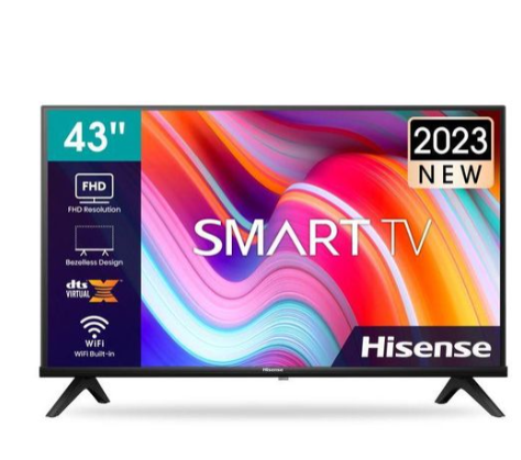 Hisense 43″ 43A4QS FHD Vidaa Smart TV – 43A4Q (New Model) with Youtube and Netflix