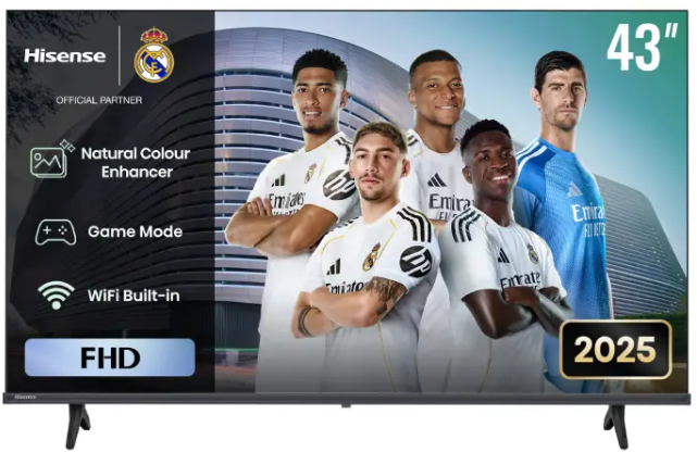 Hisense 43″ 43A4QS FHD Vidaa Smart TV – 43A4Q (New Model) with Youtube and Netflix