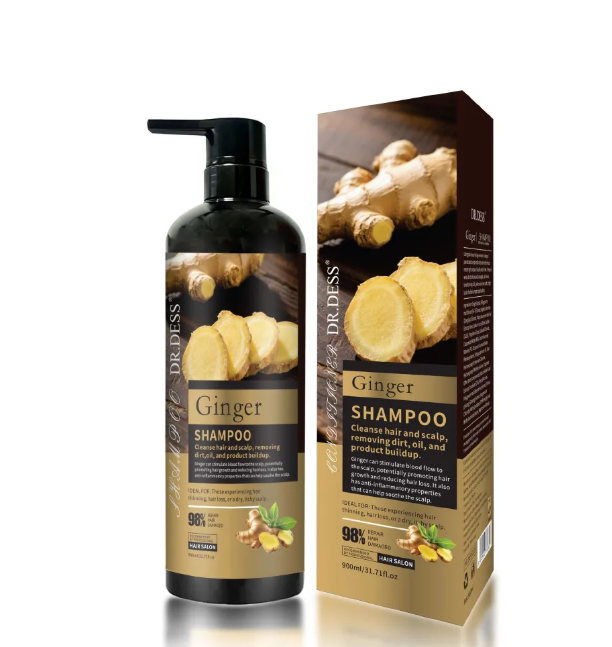 DR DESS Ginger Hair Shampoo Haircare for Healthy Hair Growth Scalp Soothing Hair Washing Shampoo for Hair, Nourishing Moisturizing Repair Make Smooth Glossy Best Hair Care