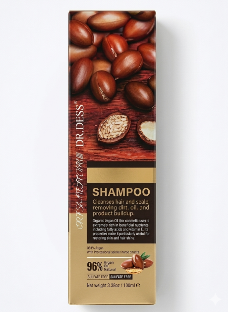 Dr. Dess Argan Oil Hair Shampoo Deep  Moisturizer Perfect For Damaged, Dry, Curly, Frizzy Hair Thickening Formula For Fine Hair