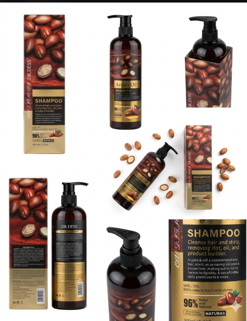 Dr. Dess Argan Oil Hair Shampoo Deep  Moisturizer Perfect For Damaged, Dry, Curly, Frizzy Hair Thickening Formula For Fine Hair