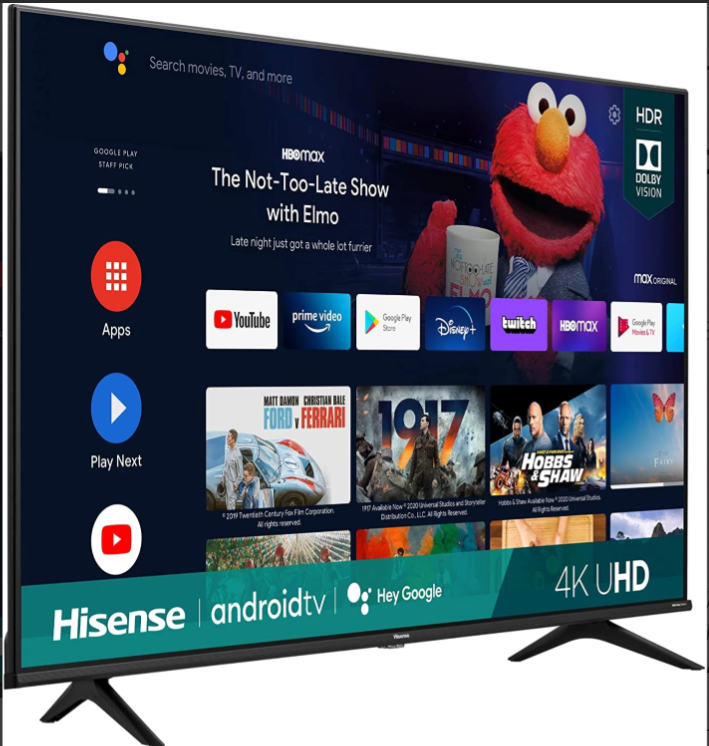 Hisense 55-inch Q6N 4K UHD Smart QLED TV, 55Q6N; Built-in Wi-Fi, HDR, Dolby Atmos, VIDAA, Bluetooth, Free-to-Air Decoder