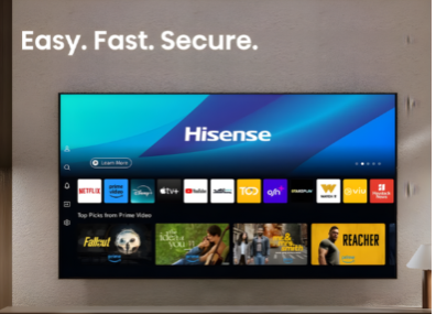Hisense 55-inch Q6N 4K UHD Smart QLED TV, 55Q6N; Built-in Wi-Fi, HDR, Dolby Atmos, VIDAA, Bluetooth, Free-to-Air Decoder