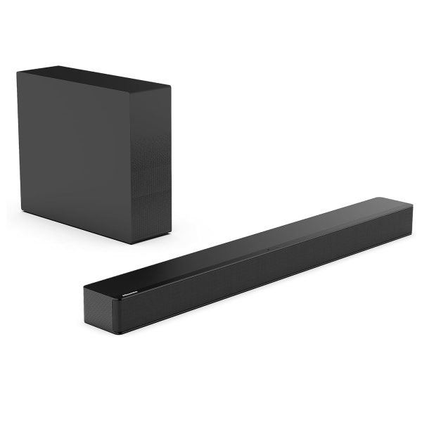 Hisense HS2100 2.1 Ch 240W Sound Bar with Wireless Subwoofer - DTS Virtual X, Dolby Audio, Ezplay, 6 EQ Modes, HDMI ARC, Bluetooth 5.3 Subwoofer HDMI ARC , Bluetooth - 1 Yr Warranty