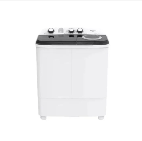 HISENSE 7Kg Twin Tub Washing Machine Streamlined Designed Washing Machines Come With User Friendly Control Panels White WSBE701 2yrs Warranty