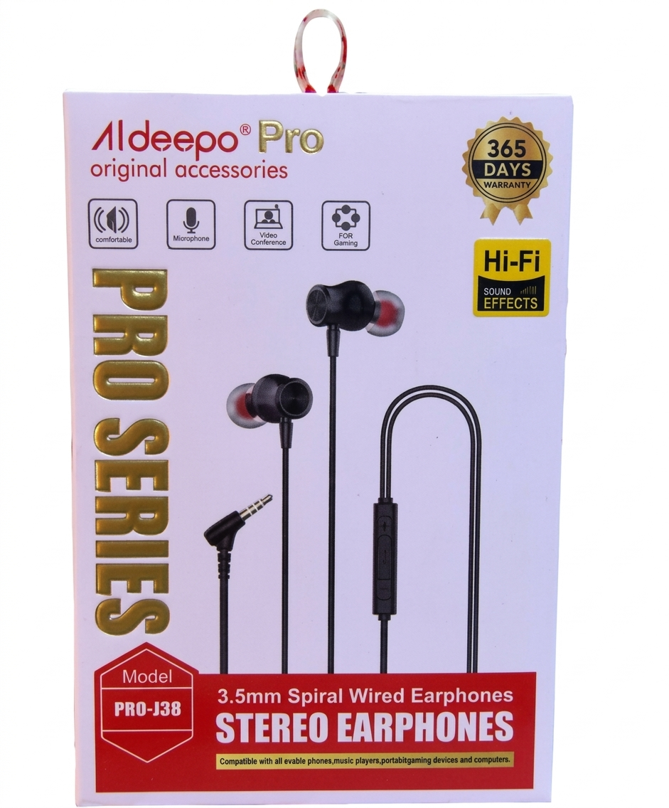 Aldeepo Pro-J28 Type-C Earphones offer clear stereo sound with enhanced bass and have magnetic earbuds help keep the earphones neatly secured when not in use.