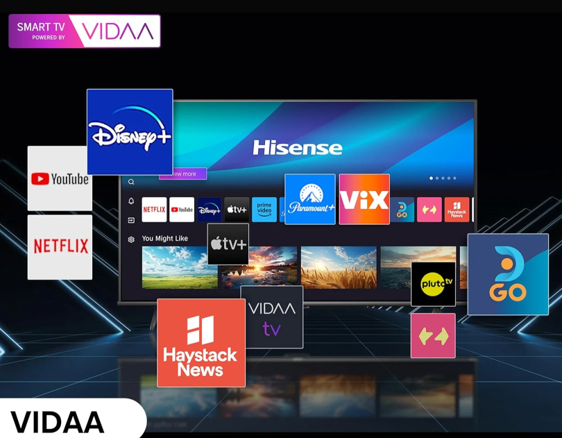 Hisense 75 Inch QLED UHD 4K Smart TV, Q7 Series 75Q7Q, 144Hz Refresh Rate VRR Game Mode Pro, AI Picture, AI Smooth Motion, Ultra Slim Design, VIDAA, Inbuilt Free To Air Reciever