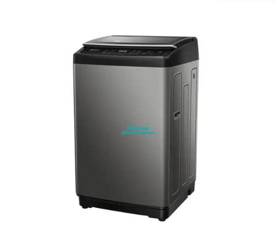 Hisense 8kg Fully Automatic Top Load Washing Machine (WT1D8021UT) – Smart Fuzzy Logic, 360° Smart Wash Technology, Stainless Steel Snowflake Drum & Soft-Close Tempered Glass Lid – Titanium Silver | 12