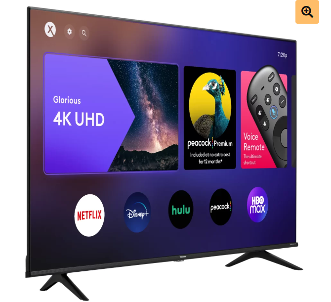 Hisense 85 Inch QLED UHD 4K Smart TV,  Q7 Series 85Q7Q, 144Hz Refresh Rate VRR Game Mode Pro, AI Picture, AI Smooth Motion, Ultra Slim Design, VIDAA, Inbuilt Free To Air Reciever