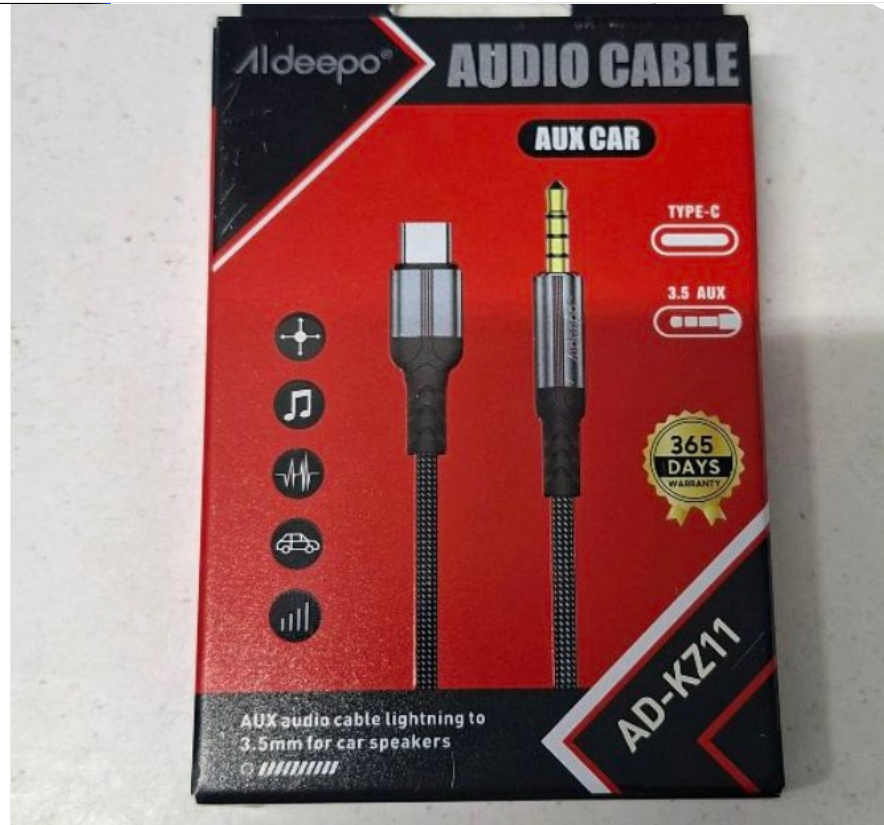 Aldeepo 3.5mm AUX To Type C Audio Cable – Premium Adapter For Quality Sound Transfer