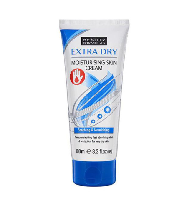 Beauty Formulas Extra Dry Moisturizing Skin Cream For Instant Relief - 100ml, Say goodbye to dry, uncomfortable skin! Beauty Formulas Extra Dry Moisturizing Skin Cream provides instant relief