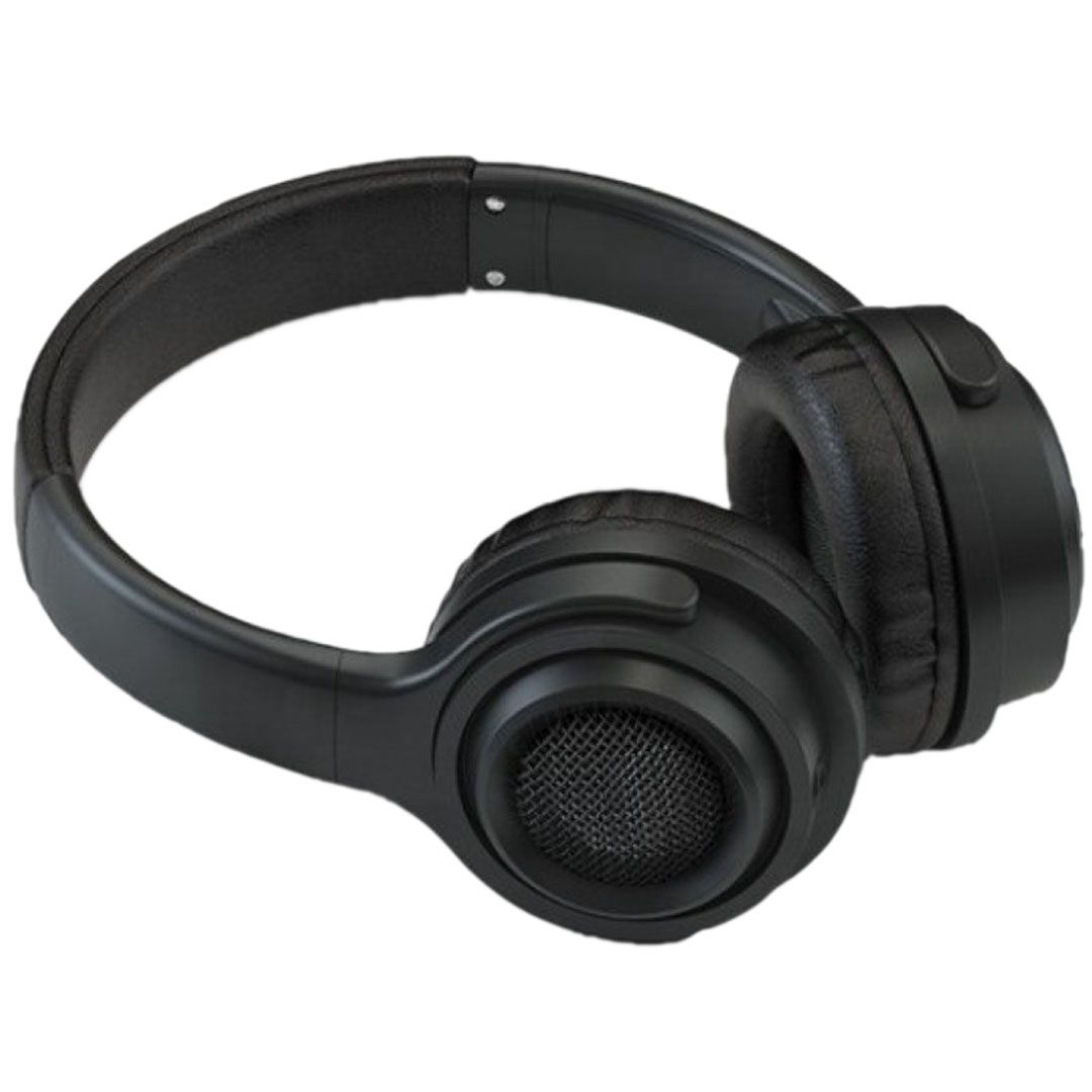 EZRA BH03 Wireless Headset - Bluetooth 5.3, Noise Reduction, Built-in Mic for Clear Calls, SD Card & AUX Support -High-Quality Over-Ear Design, Soft Leather Cushions, Fast Charging & Universal Compati