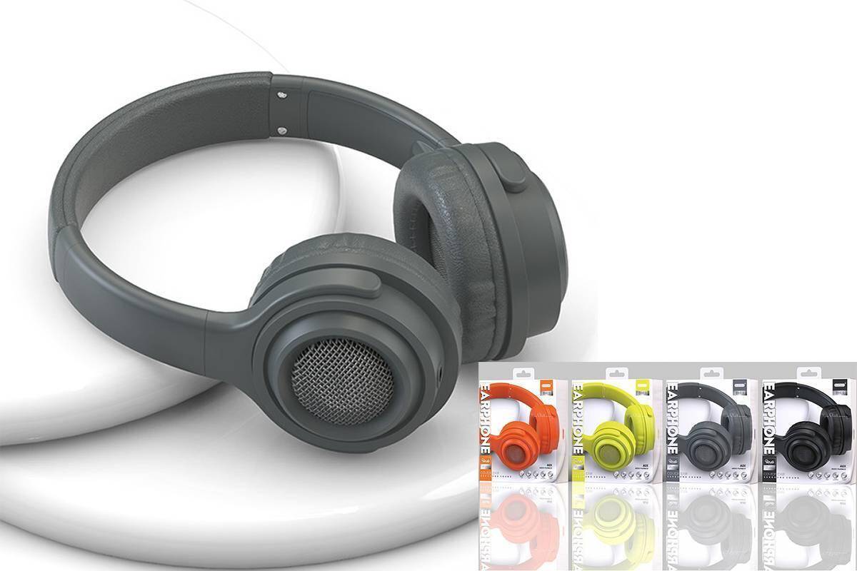 EZRA BH03 Wireless Headset - Bluetooth 5.3, Noise Reduction, Built-in Mic for Clear Calls, SD Card & AUX Support -High-Quality Over-Ear Design, Soft Leather Cushions, Fast Charging & Universal Compati
